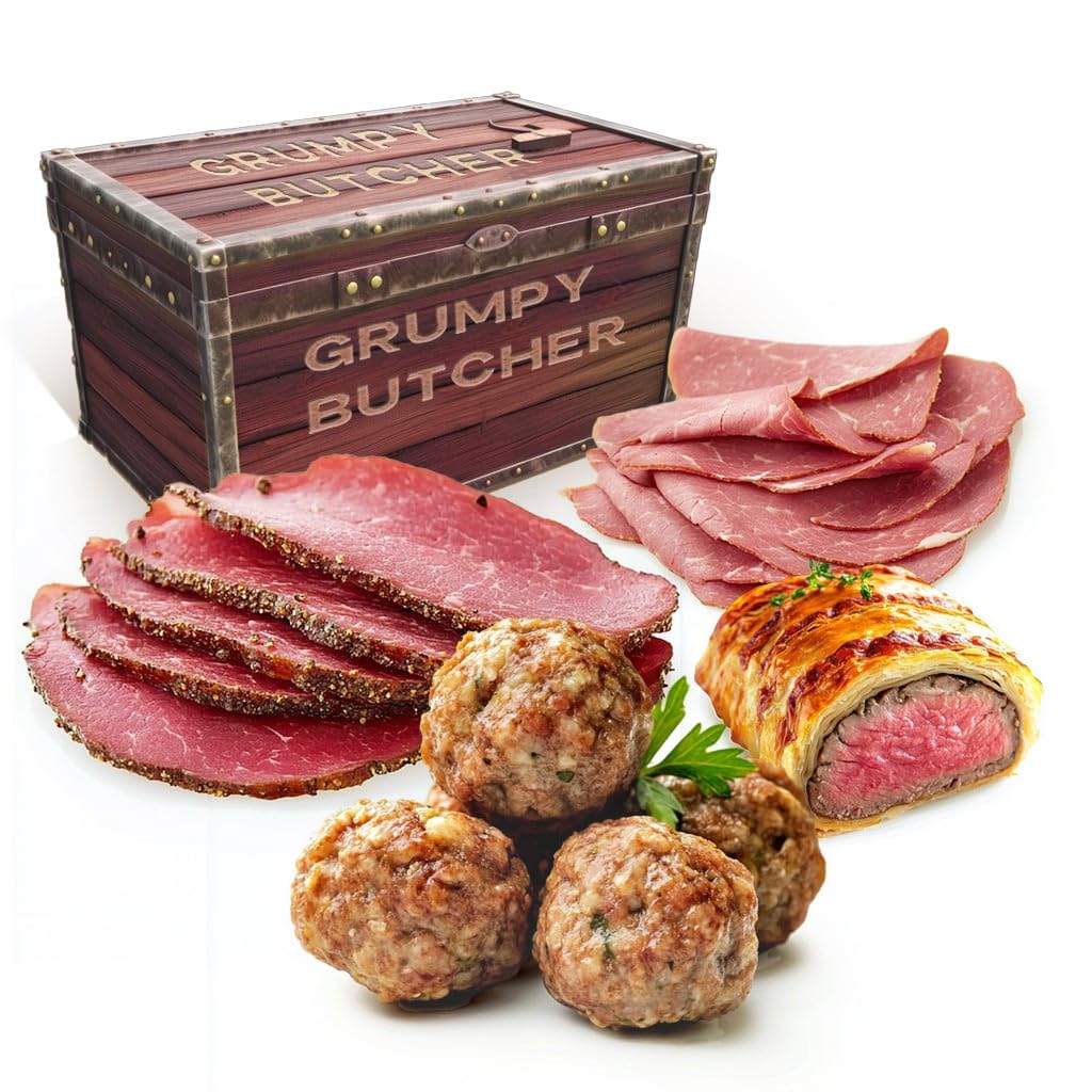 Grumpy Butcher Signature Gift Collection (Beef Wellington, Meatballs, Pastrami & Corned Beef)