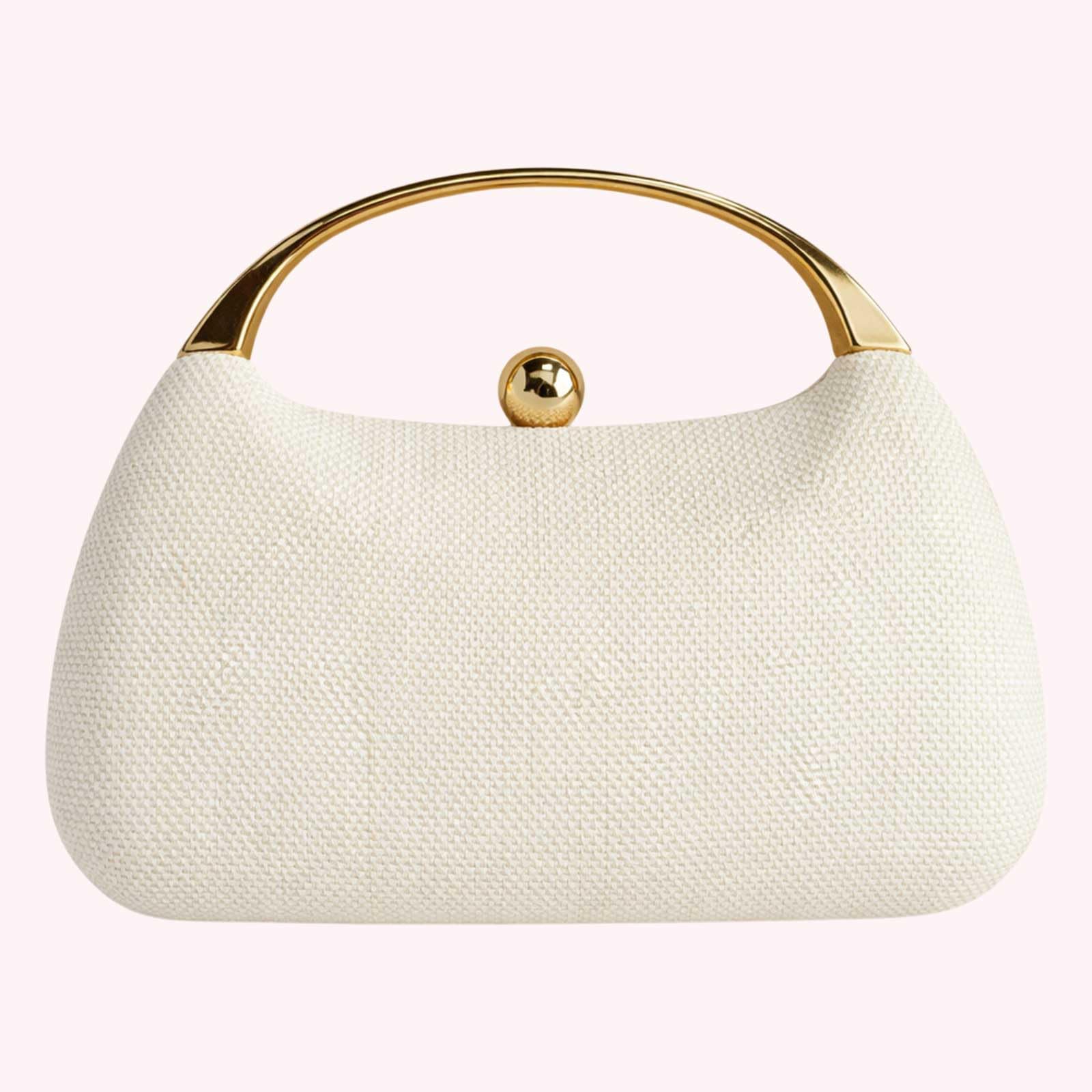 Bolso de mano de playa elegante en paja para mujer