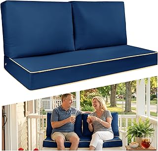 Outdoor Sofa Cushion Set - Plush Patio Seat and Back Pillows, Thick Comf...