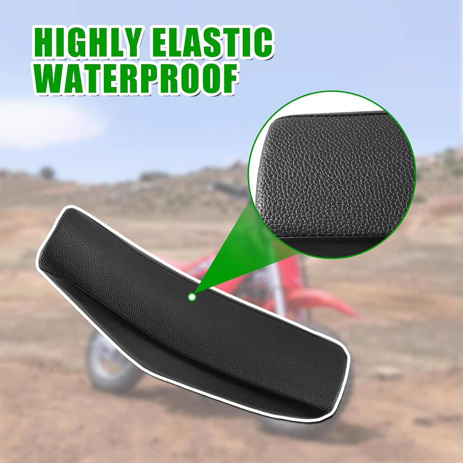 ABS Plastics Kit with High Elasticity Tall Seat, Pit Dirt Bike Plastic Fender, Thicker Plastics Compatible with Honda XR50R CRF50F XR50 CRF50 SDG SSR 50cc-110cc Pit Dirt Bike