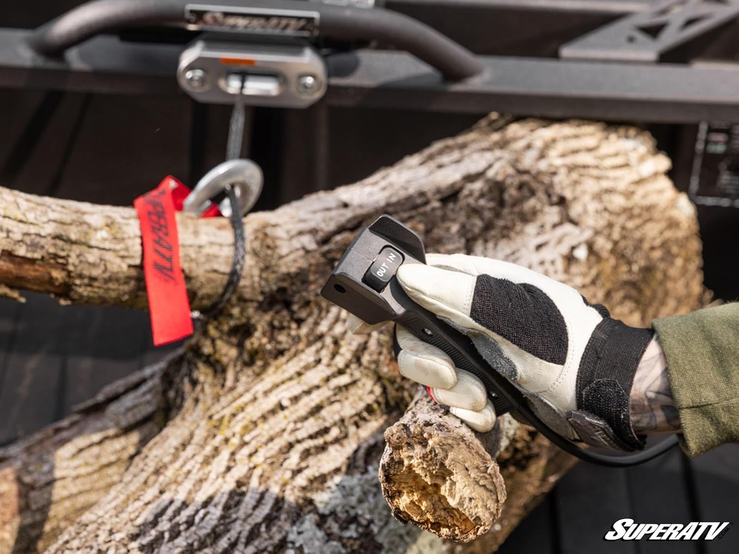 SuperATV Bed Winch for a Can Am Defender