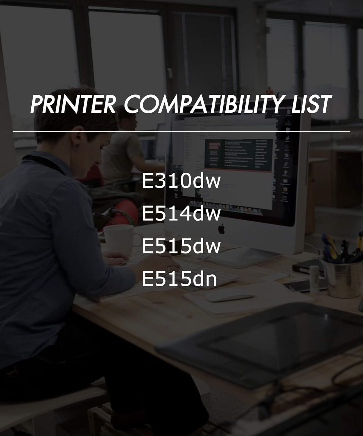 (Pack of 2) GTS Compatible forDell E310 E515 E514 E515DR Drum Unit Replacement for Dell E310dw E514dw E515dw E515dn Printer