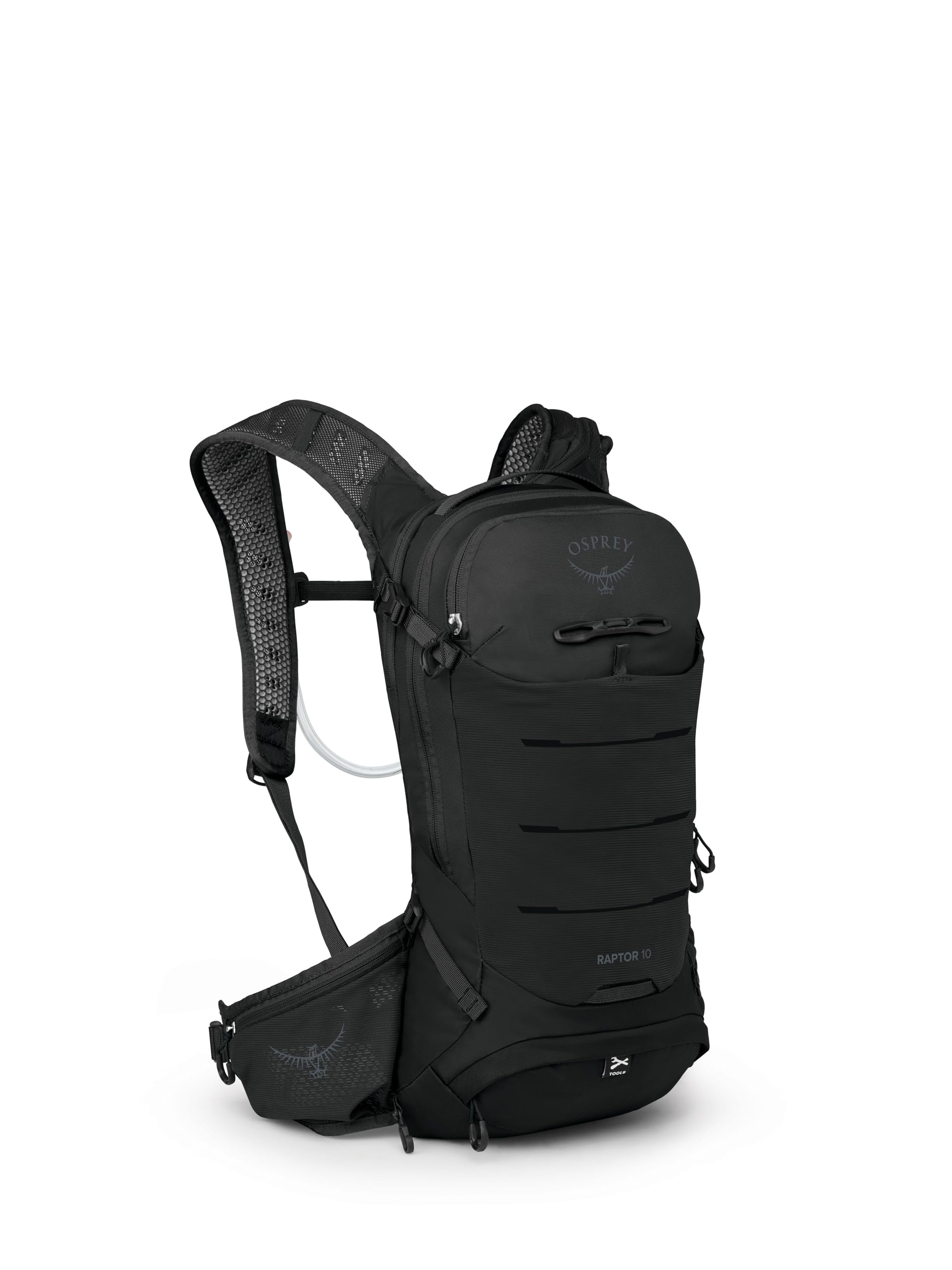 Osprey Raptor 10L Men's Mountain Biking Backpack with Hydraulics Reservoir, Black, Black, One Size, Mountain Biking Backpack With Hydraulics Reservoir