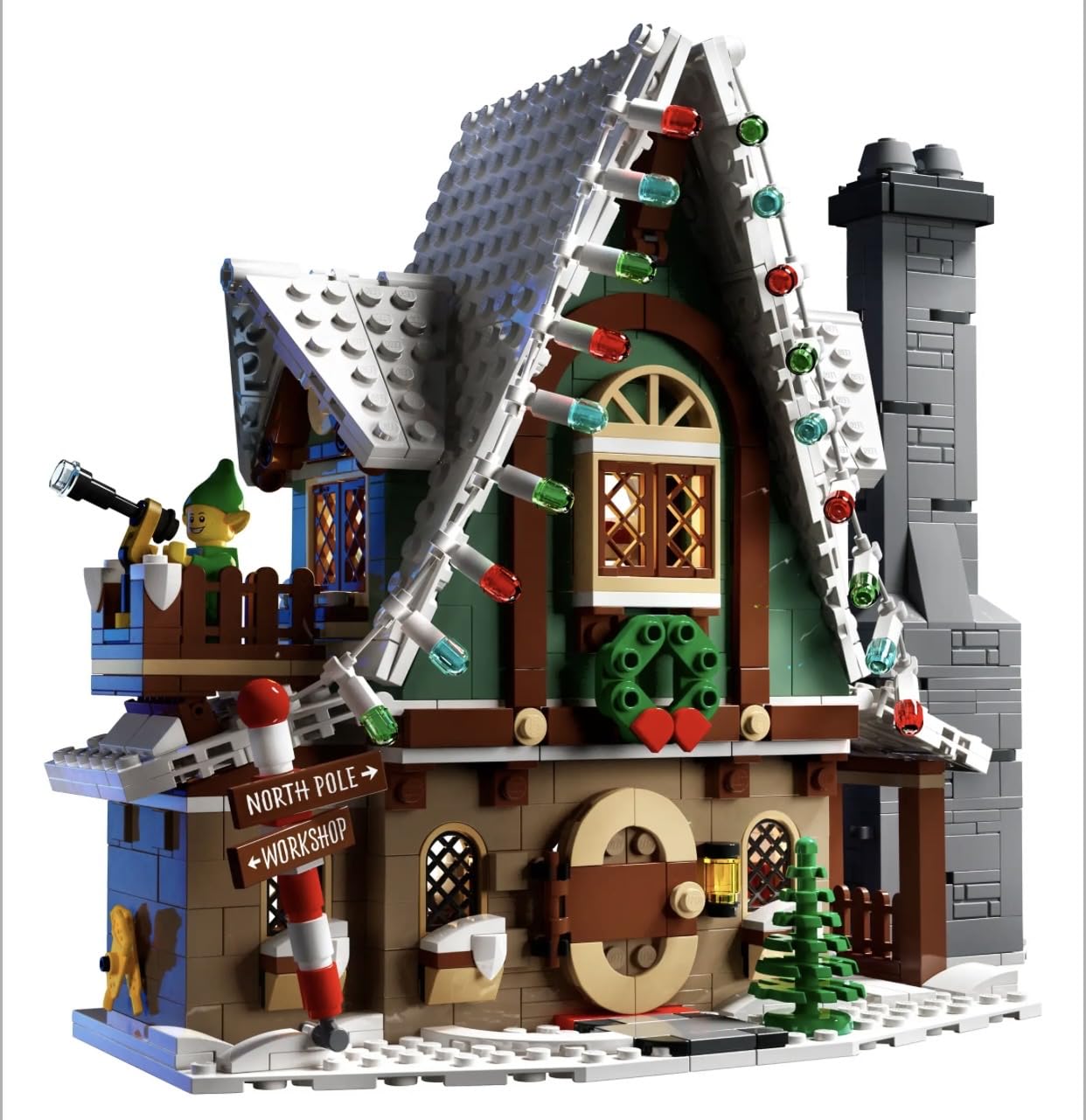 Amazon.co.jp: LEGO 10275 エルフクラブハウス クリスマスキャビン 