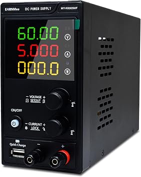 DC Power Supply Variable,60V 5A 300W Adjustable Switching,9V/2A 18W USB | 10mV/1mA resolution, adjustable up to 60V for accurate readings,Multi-Protection,Ideal for repairs, testing, aging, DIY, labs