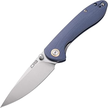 CJRB J1912S-GYC Small Feldspar Folder 3.2 in Blade Gray G-10 Handle