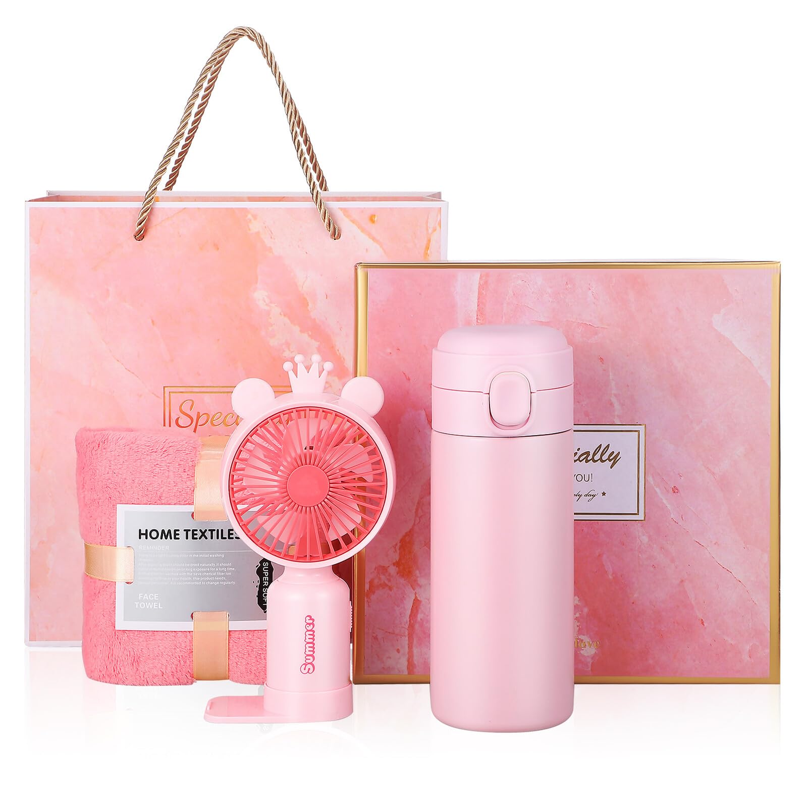 Serviette de visage ventilateur cadeaux d'anniversaire filles