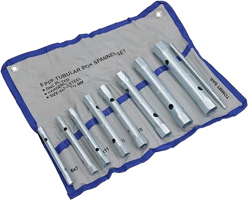 Miniatura 1 de Caja métrica llave inglesa barra tubo tubular 8pc bujía conjunto TE069