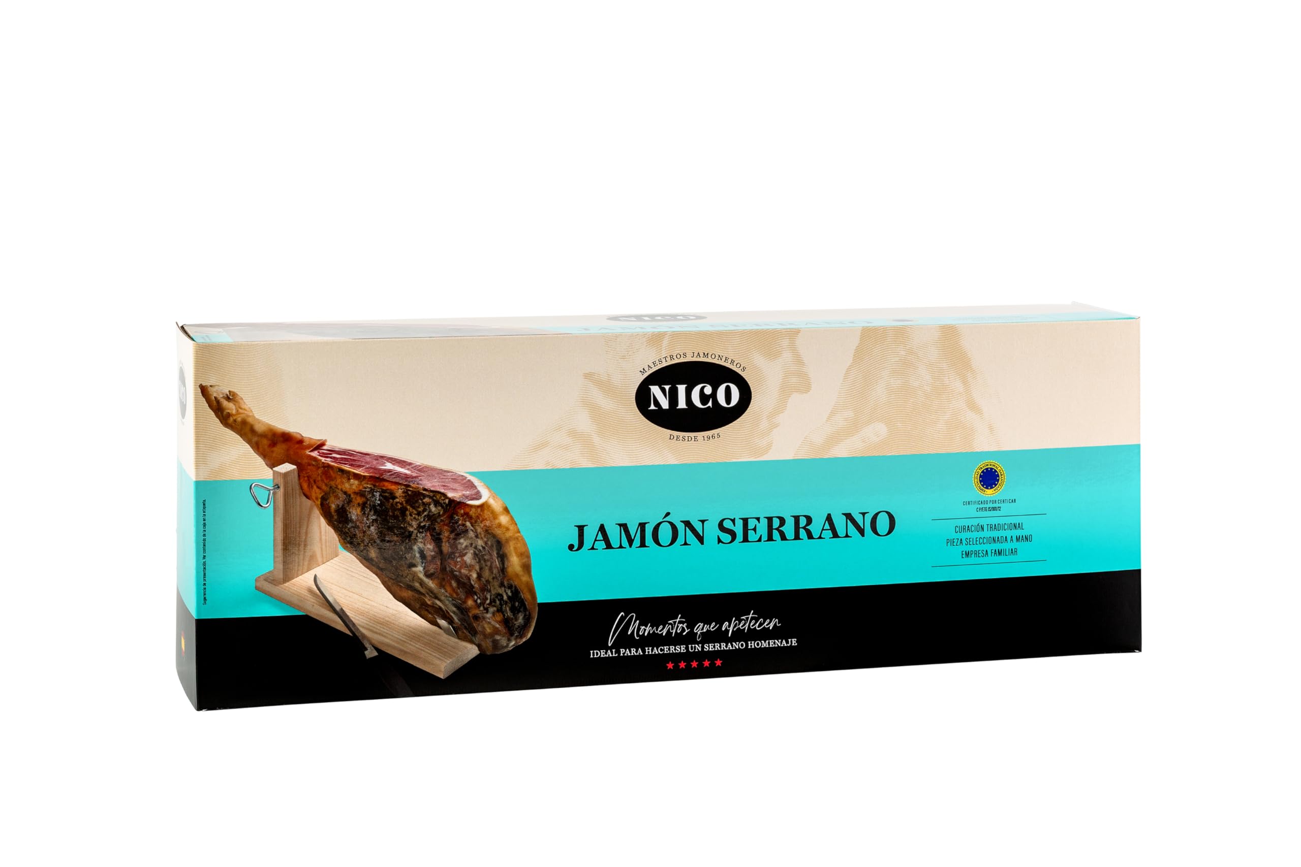 Nico Jamones - JAMÓN SERRANO GRAN RESERVA. 6,5-7,5 kg. Curación de más de 14 meses. Selección especial.