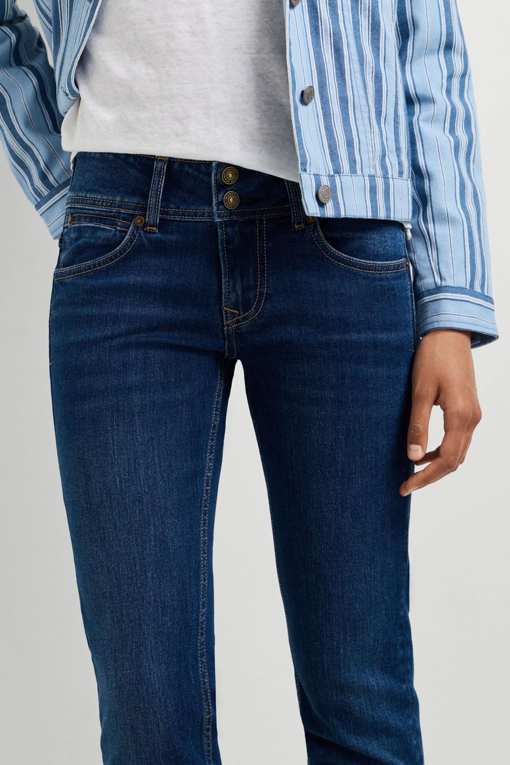 Pepe Jeans Damen Slim Jeans LW Venus Jeans, Blau (Denim-5FD), 26W / 30L – Ansicht 6