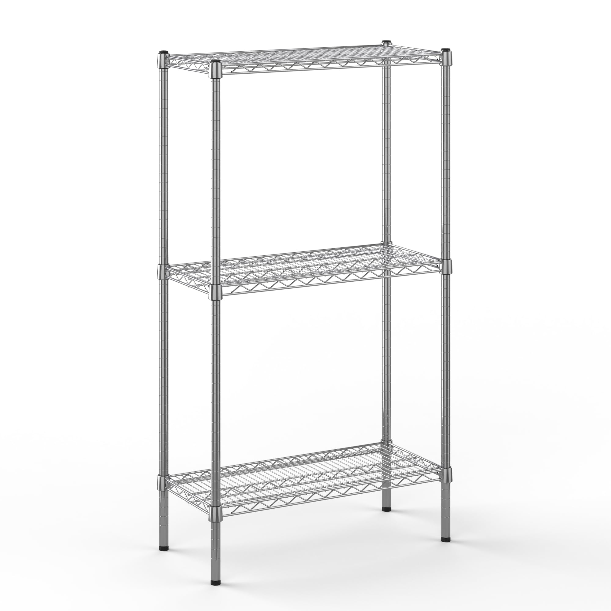 14" Deep x 30" Wide x 54" Height Wire Shelving Kit | 3-Tier | NSF Commercial Storage Rack Unit
