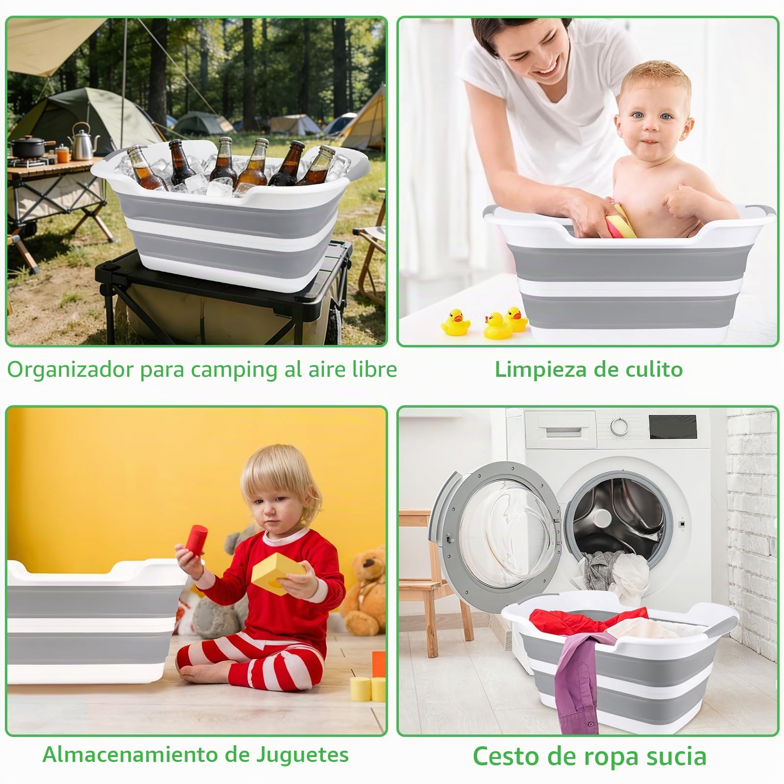 Bañera Plegable Multifuncional para Mascotas con Orificio de Drenaje, Portátil, Interior, Exterior, Bañera para Mascotas Pequeñas y Cachorros, Gatos y Niños