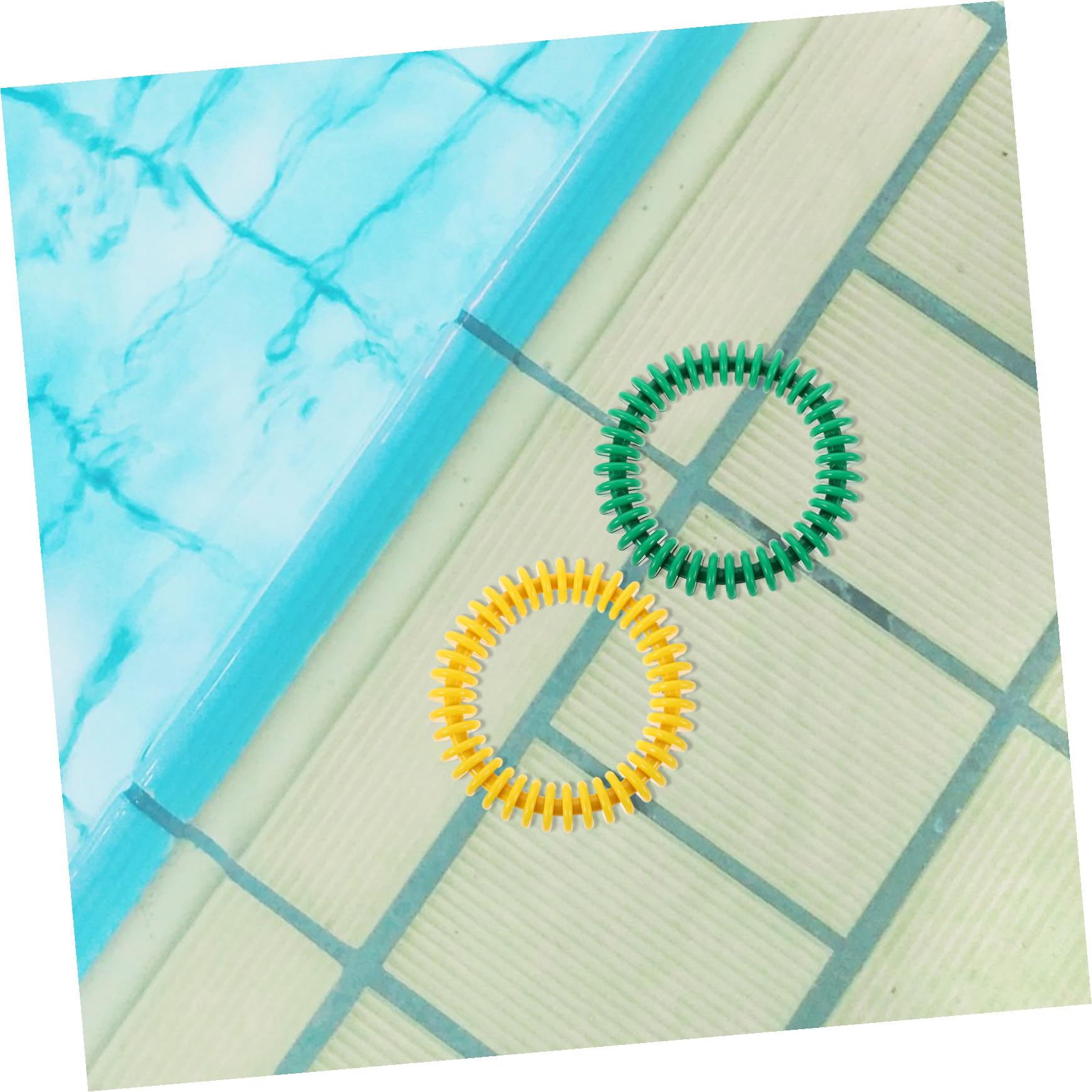 4 Pièces Anneaux de Plongée Souples pour Piscine de Plongée Coloré pour Garçon Fille et Adultes Anneaux de Formation Aquatique Faciles à Repérer pour Entraînement Natation