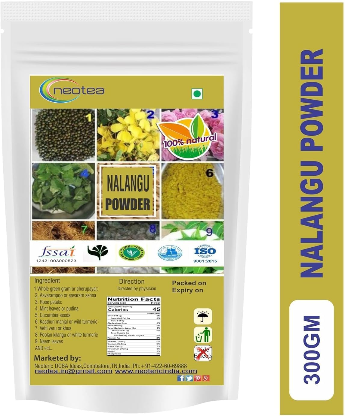 Nalangu Maavu Herbal Bath Powder | 100% Natural Body Cleanser | Traditional Ayurvedic Herbal Mix for Healthy Skin | Chemical-Free | Ideal for All Skin Types (1 KG)