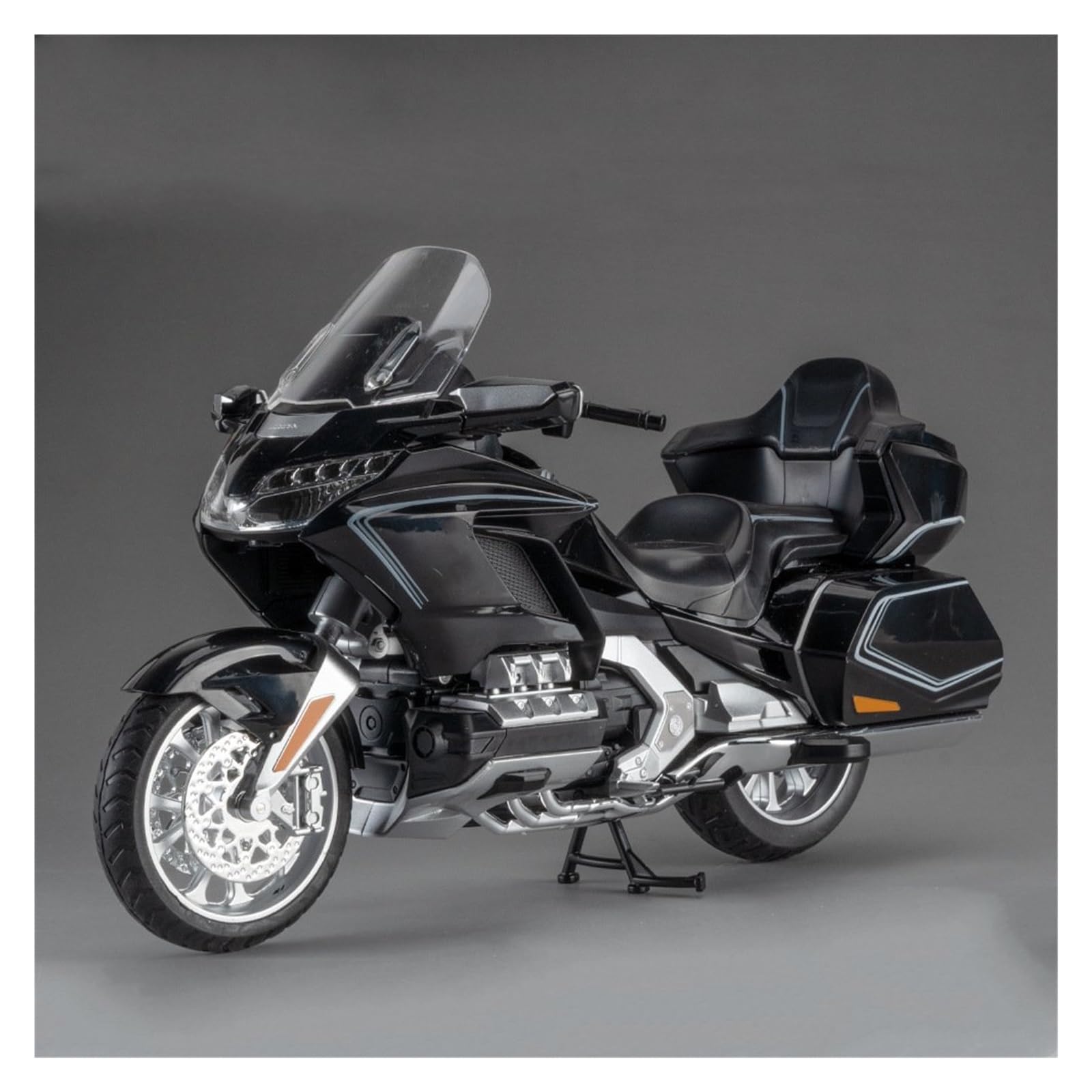 Die Cast Model 1:11 For Gold Wing GL800 2021 Motorcycle Simulation Alloy Model Collection Display(Black)