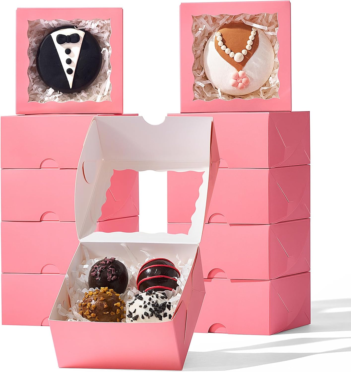 NEKSUNBAK Bakery Boxes - 50-Count for $7.45 at Amazon