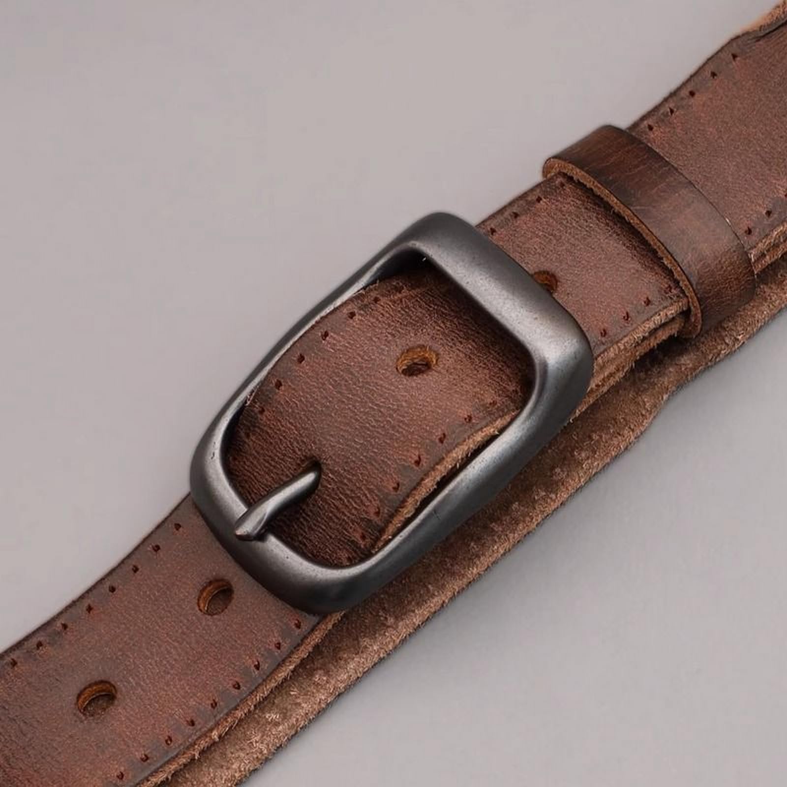 Taktische Gürtel Herren Herren-jeansriemen Mit Retro-Schnalle, Vielseitig, Lässig-schwarz-110cm