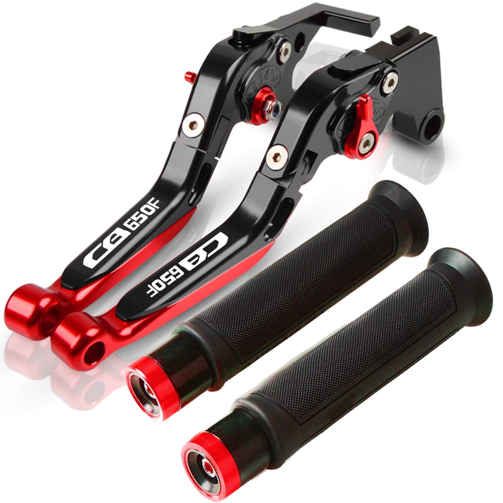 Leva Della Frizione Del Freno Per Hon & da CB650F CB 650F 2014 2015 2015 2017 2017 Leve Del Freno Allungabile Pieghevoli Pieghevoli Pieghevoli Del Motociclo Di Alluminio Del CNC (Colore : K)