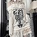 Y2K Punk Butterfly Skeleton Knit Sweater Grunge Off-Shoulder Distressed Pullover 2000s Gothic Soft Girl Long Sleeve Top (One Size,White)