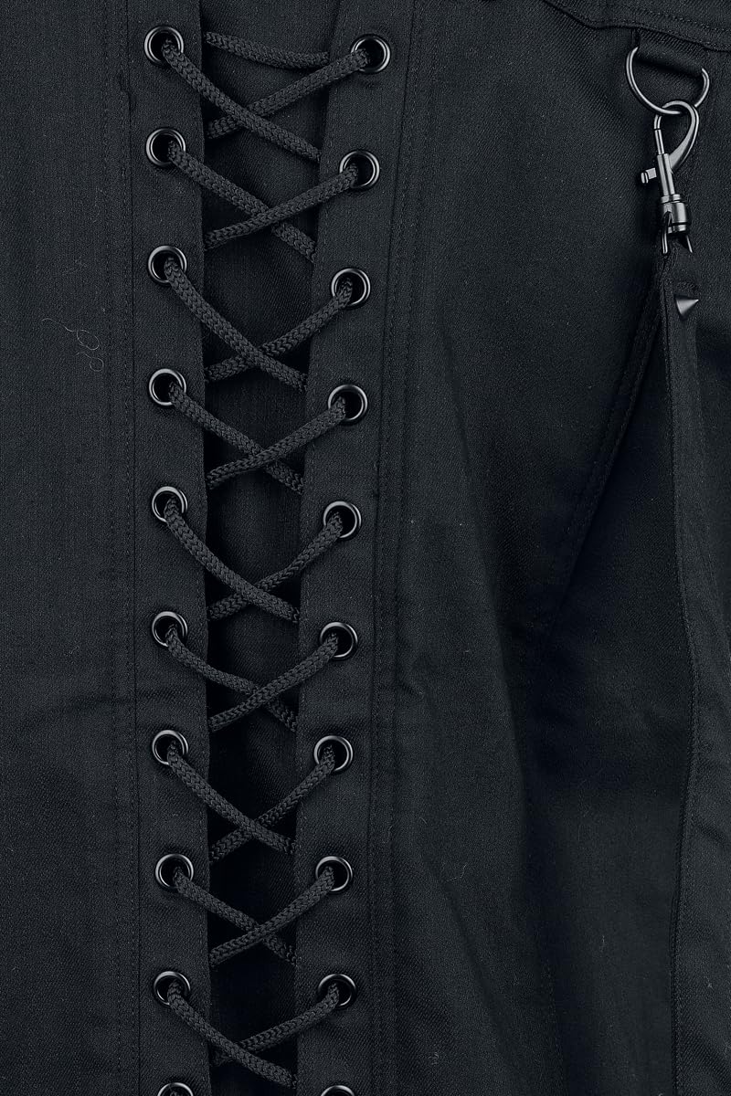 Nolen Vest Mens Black Männer Weste schwarz Gothic, Rockwear