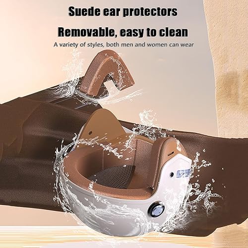 Miniatura 3 de Casco de motocicleta de cara abierta para hombres y mujeres jóvenes, casco para ciclomotor, casco vintage Vespa Cruiser 34 con visera aprobado por