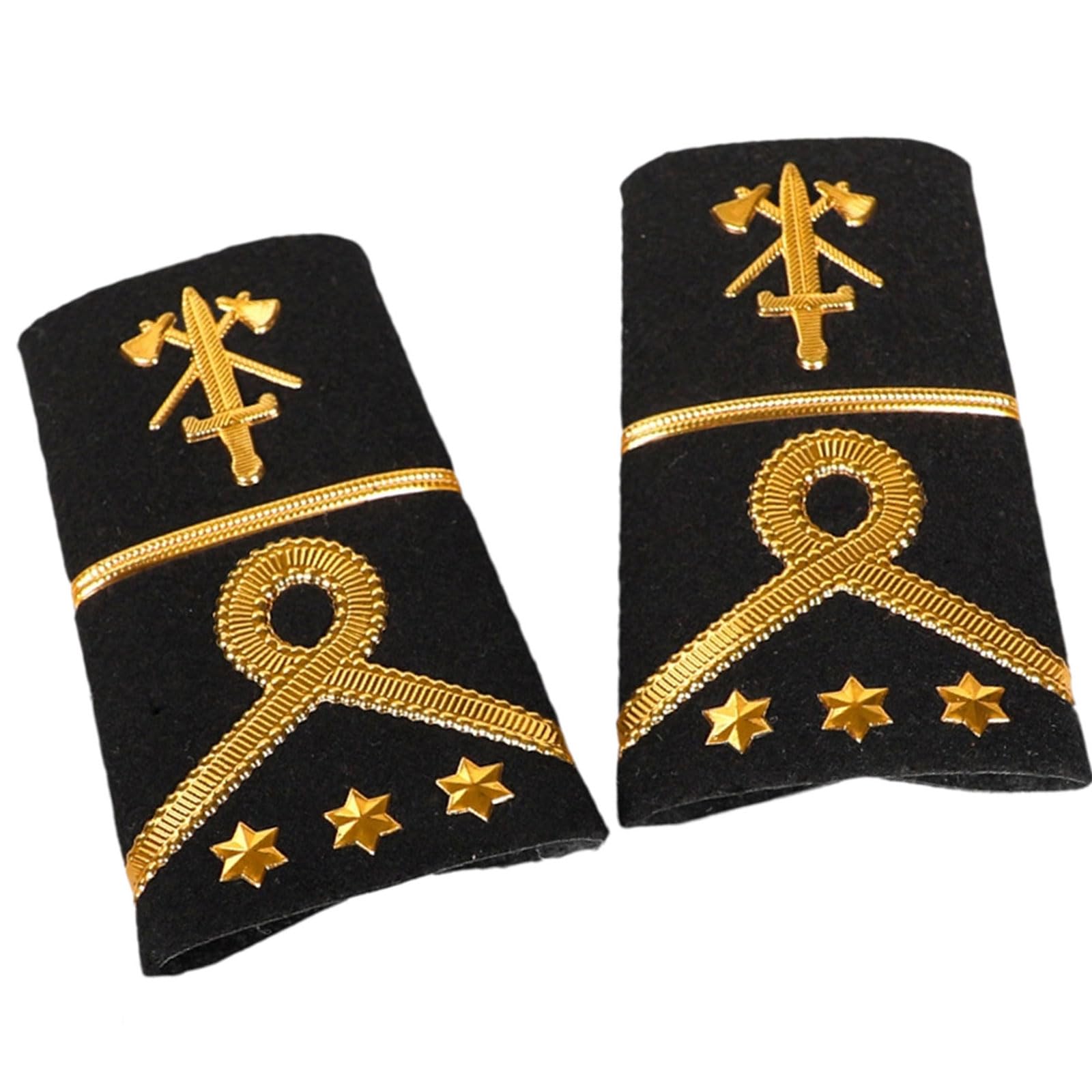 Tsophreniq Security Guard Epaulettes Sewing on Fabric Badge Epaulettes Decorative Epaulets for Security Uniform Appearance Guard Epaulets