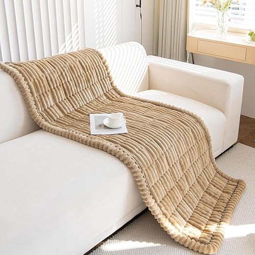 Miniatura 2 de LiveGo Fundas mullidas para sofá, para mascotas, protector de sofá para perros, funda protectora elegante de algodón, tapete para mascotas (café