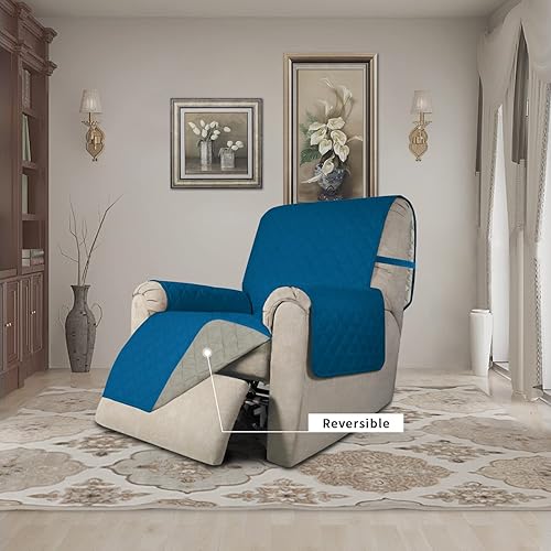 Miniatura 1177 de Easy-Going - Funda reversible para sofá, resistente al agua, con varillas de espuma y correas elásticas, protector de muebles para mascotas y perros