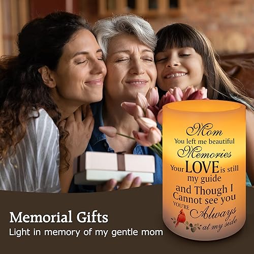 Miniatura 6 de Vela conmemorativa sin llama, luz LED de cera real con temporizador, regalo de condolencia, regalos de duelo por la pérdida de un ser querido,