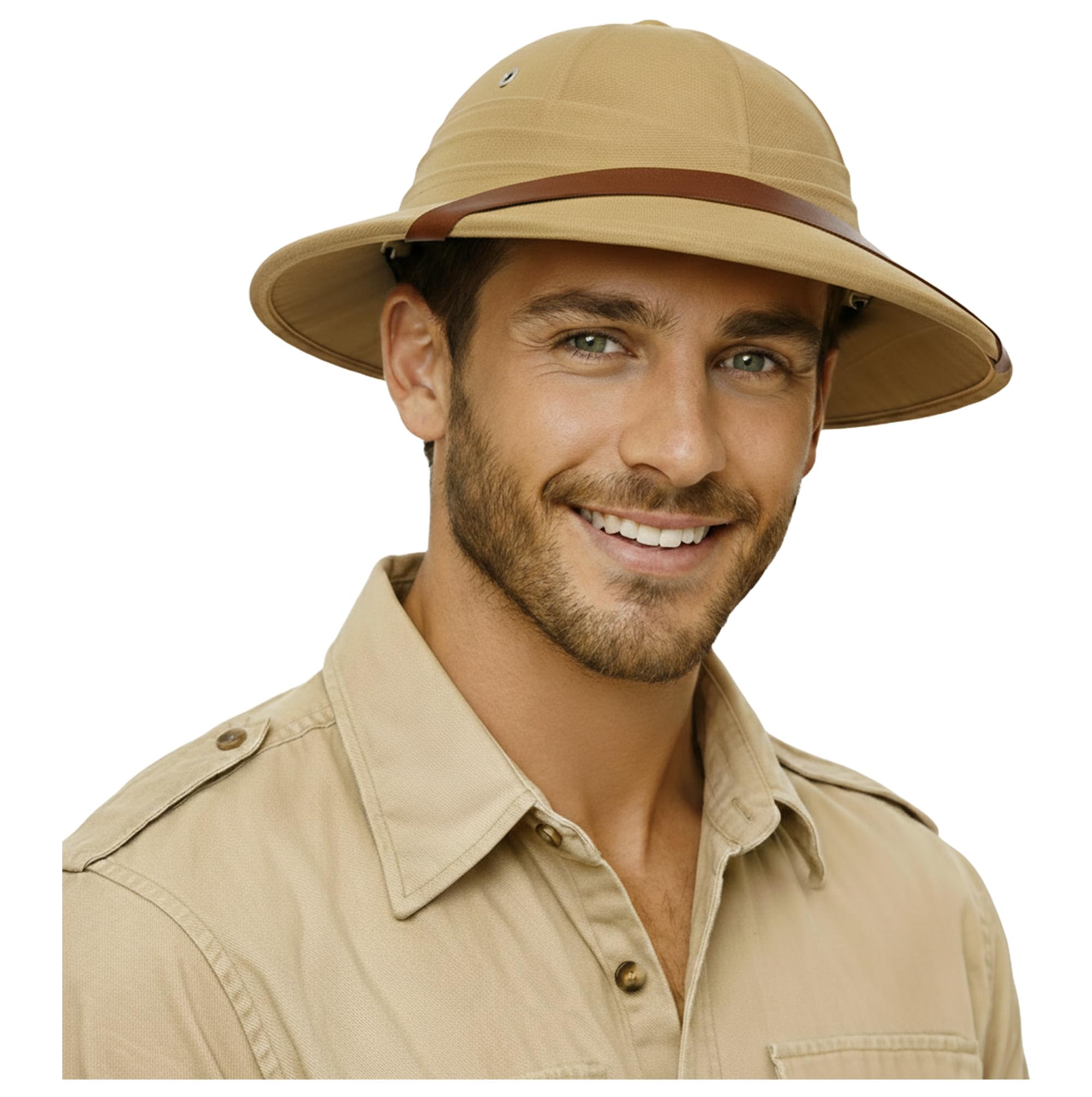 Nicky Bigs Novelties Pith Helmet, Safari Hats For Women, Jungle Hat, Explorer Hat, Safari Costume Women, Zookeeper Hats Costume Adult