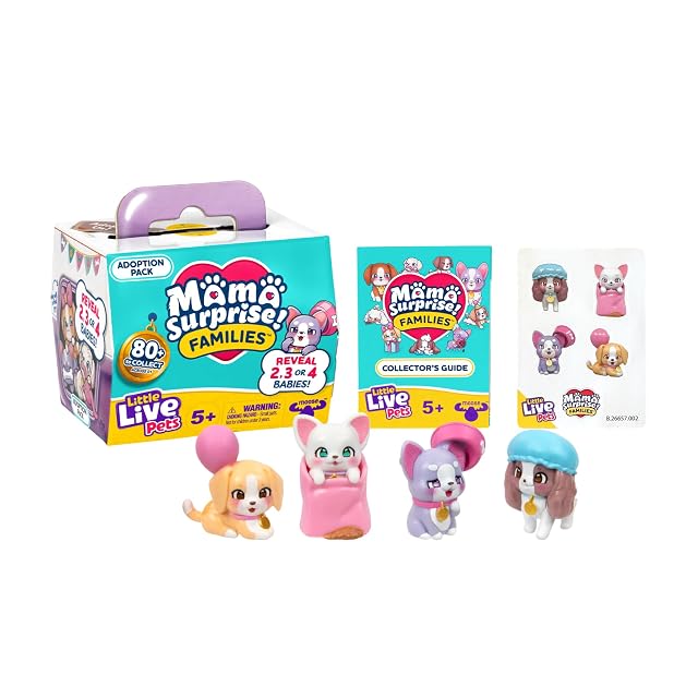 Little Live Pets - Little Live Pets Mini Mama Surprise Família Caezinhos Adotados