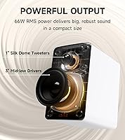 Vista 3 de Edifier M60 Multimedia Speaker Bluetooth 5.3, 66W RMS, Hi-Res Audio & Hi-Res Wireless Audio, LDAC,3" Mid Bass & 1" Tweeter, USB-C & Aux Inputs