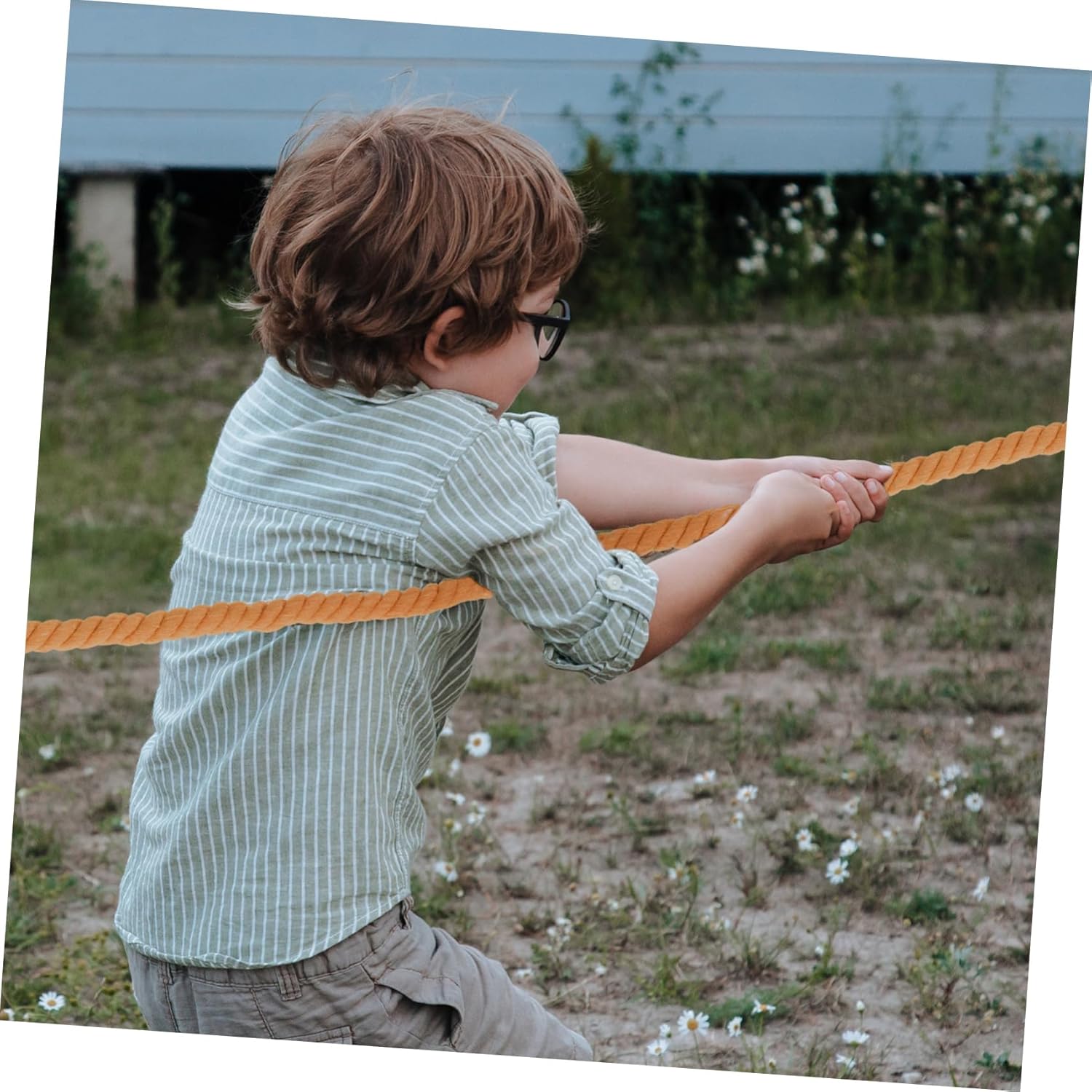 Portable Tug of War Cotton Rope Twisted Rope for Outdoor Games Family Gatherings and Picnics Practical Design for Team Building and Fun Activities