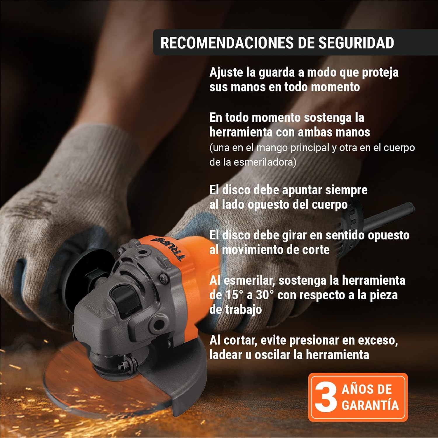 Angle grinder 4-1/2 ', professional, 700 W