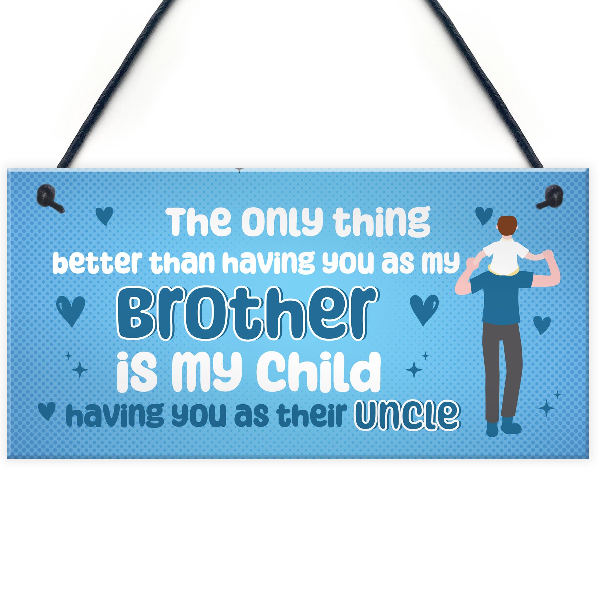 Red Ocean Uncle Gift Ideas For Birthday Christmas Hanging Plaque Uncle Gift From Niece Nephew Brother Gifts