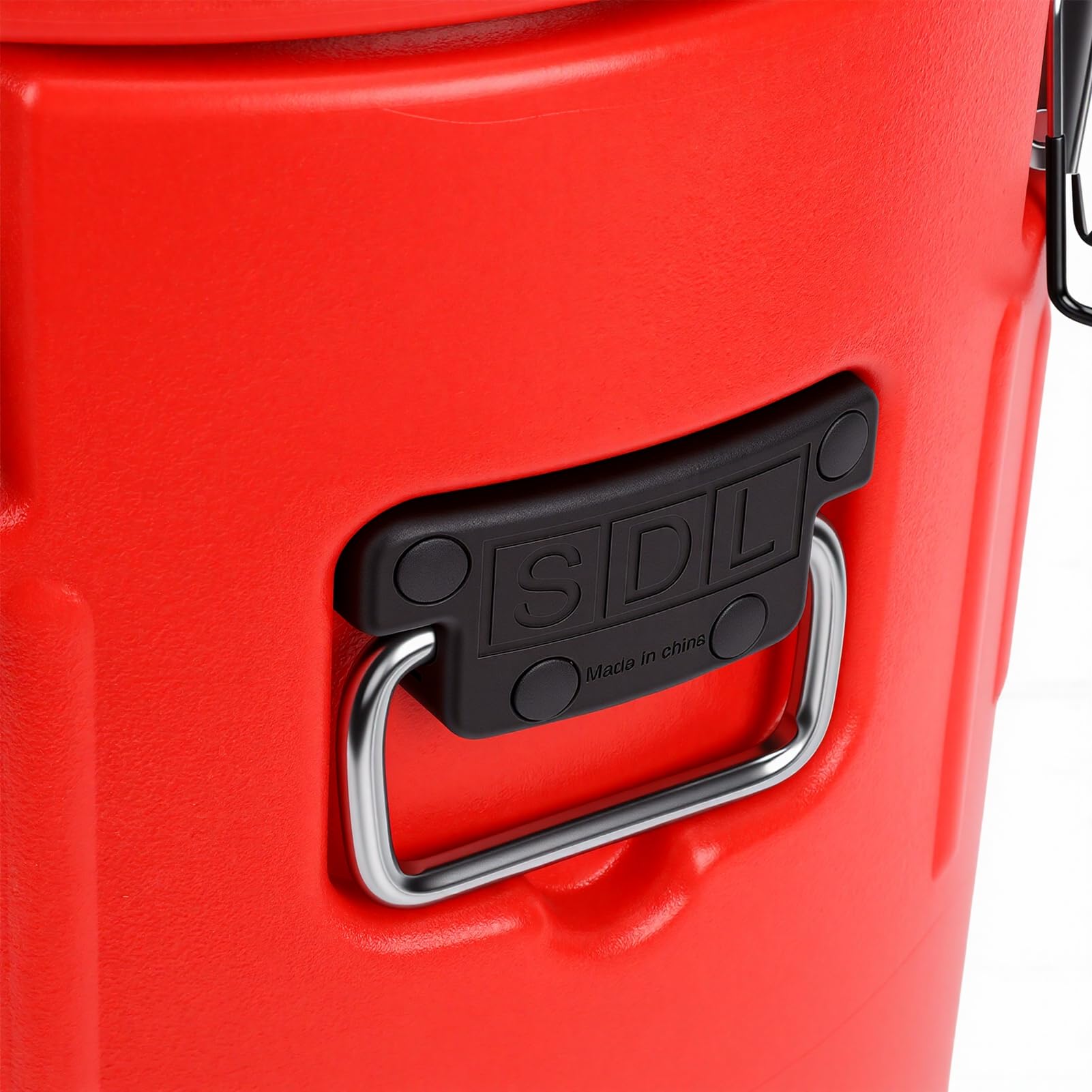 Contenedor Aislado Comercial, Cubo de Almacenamiento de Alimentos Fríos y Calientes de Acero Inoxidable de 40 Litros, con Retención de Temperatura las 24 Horas y Tapa Sellada, Ideal para