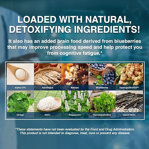 Miniatura 3 de Suplemento para la salud cerebral | Fórmula nootrópica ayuda a eliminar la niebla cerebral y la fatiga cerebral cognitiva | Ayuda a aumentar la