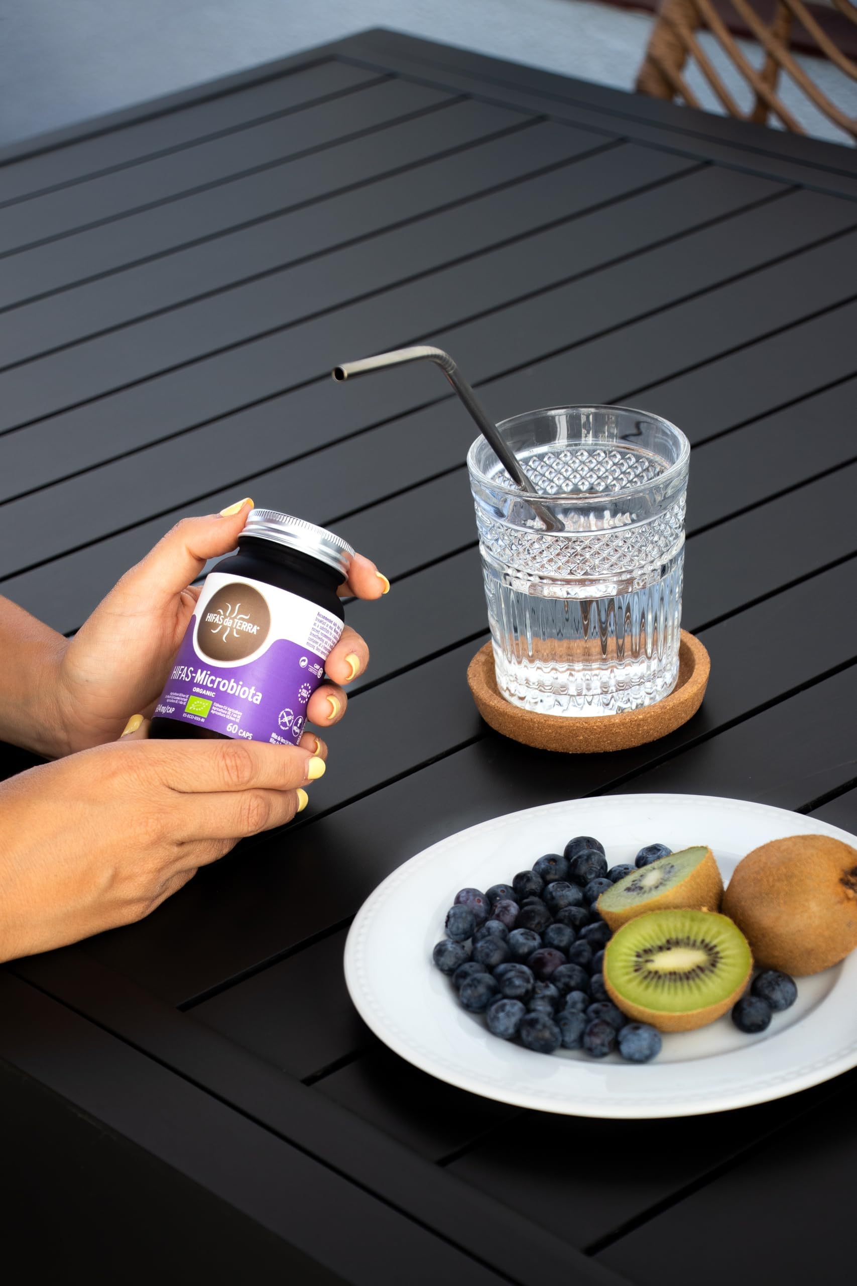 HIFAS DA TERRA - HIFAS-Microbiota Extractos de Hongos Puros de Reishi, Melena de León, Pleurotus y Shiitake para el Bienestar Digestivo, con Efecto Prebiótico - Refill 60 Cápsulas