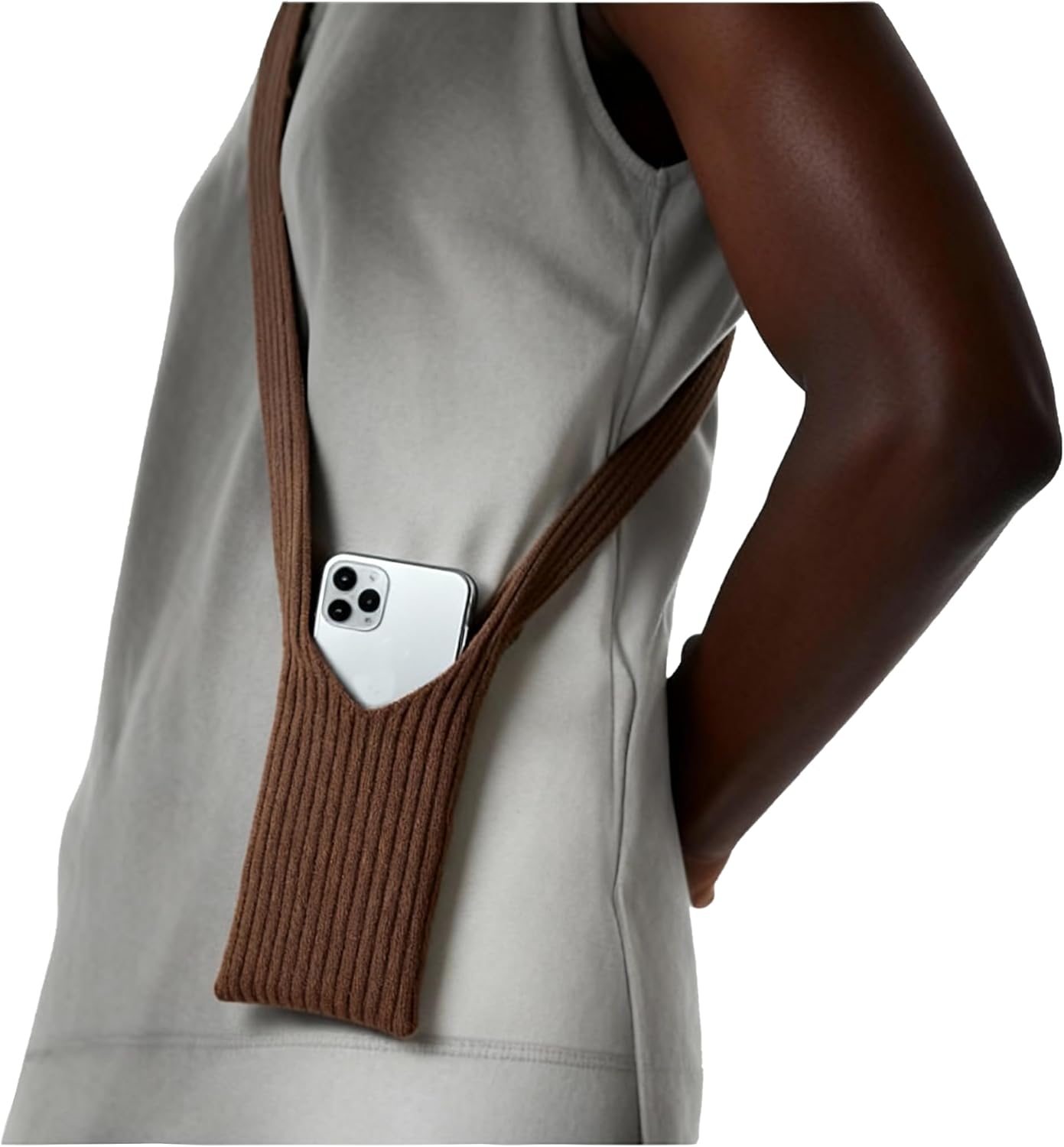 Knitted Long/Short Shoulder Phone Bag,Small Crossbody Purse,Phone Pouch for All Models Phone Pocket - Image 5