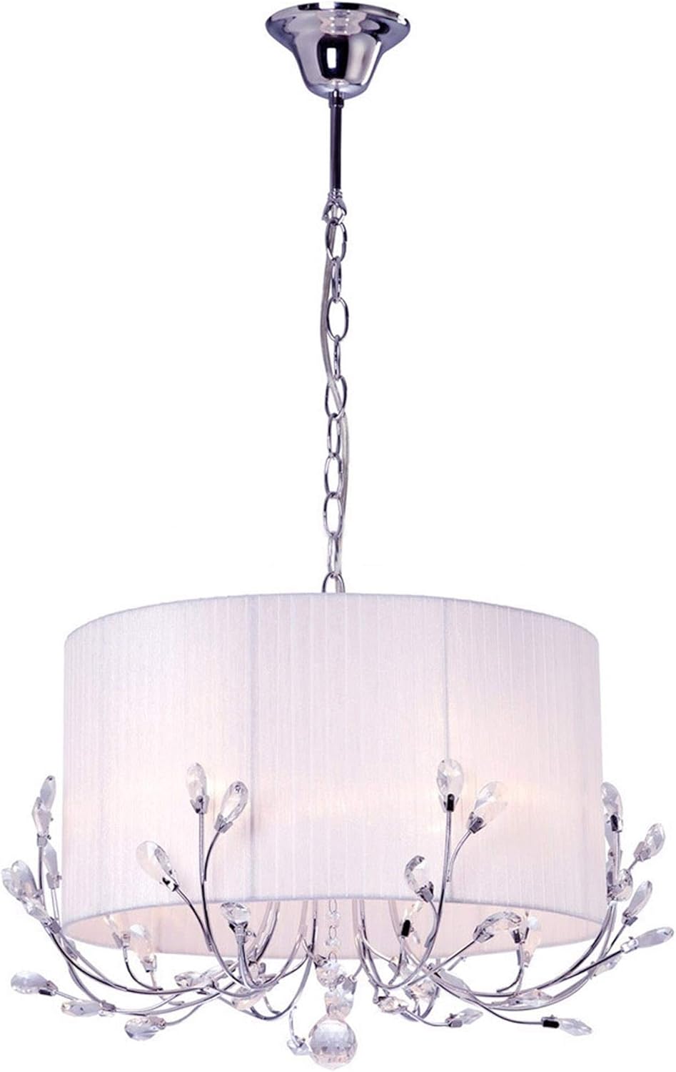 Warehouse of Tiffany RL7936-4W Robin Crystal Chandelier, White