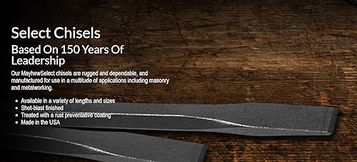 Miniatura 4 de Mayhew Tools 90002 Juego de cinceles fríos, 5 piezas, acabado de granallado