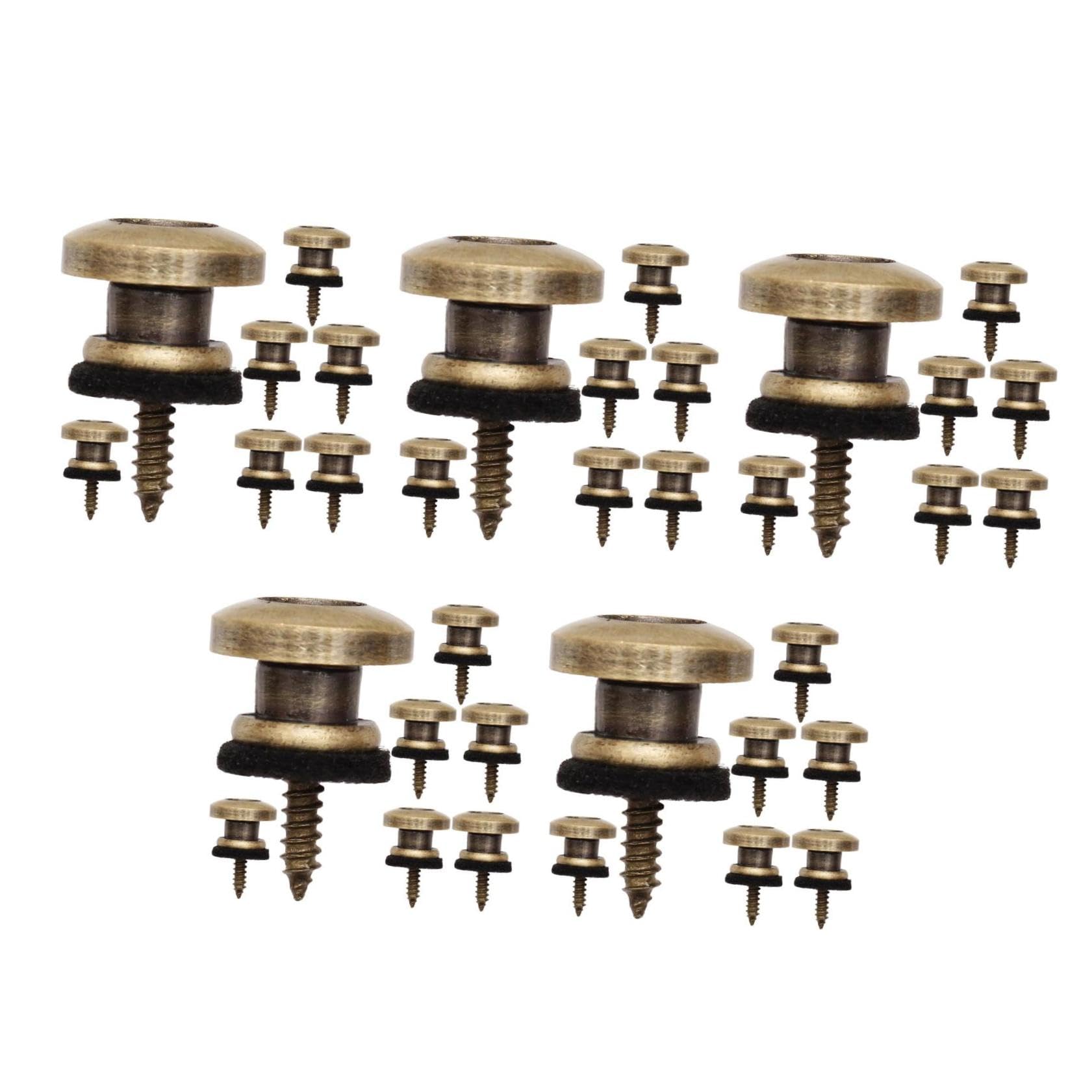 Toyvian 12 Stk Knopf Für Gitarrengurt Bassgurt Individuelle Gitarrengurte Gurtschlösser E-gitarre Knöpfe Für E-gitarrengurte Gitarren-kits Riemenschloss Gefühlt Feste Schnalle Rutschfest