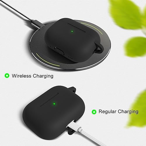 Miniatura 3 de WOYINGE Funda para AirPods Pro 2 con kit de limpieza, funda de silicona suave para AirPods Pro de 2 generación1 viene con llavero para mujeres y