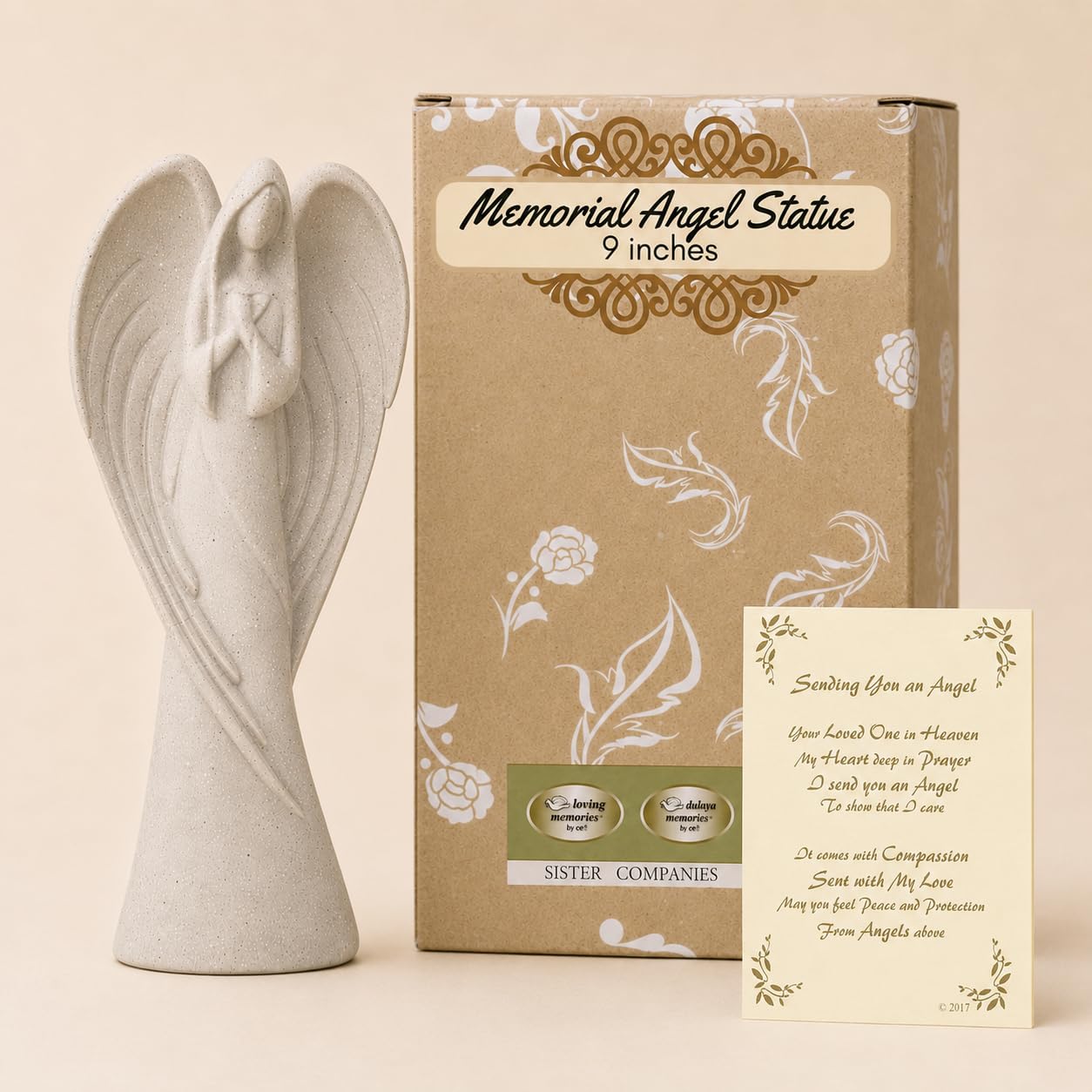 Amazon.com: Angel Statue Sympathy Gift, Memorial Figurine for