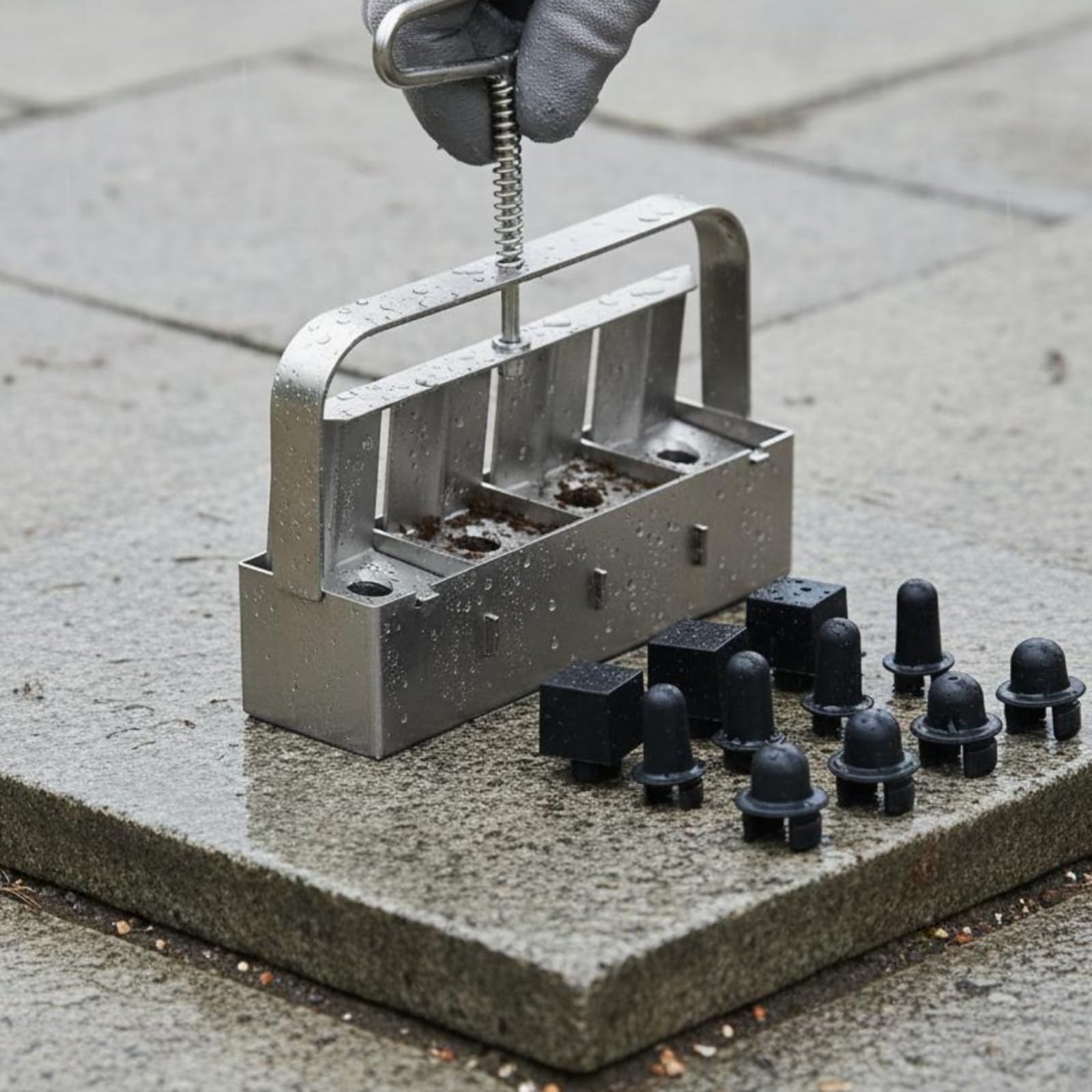 KESOTO Appareil à Motte Terre Maniable avec Quatre Alvéoles pour Créer s Cubes Semis sur la Table Jardinage