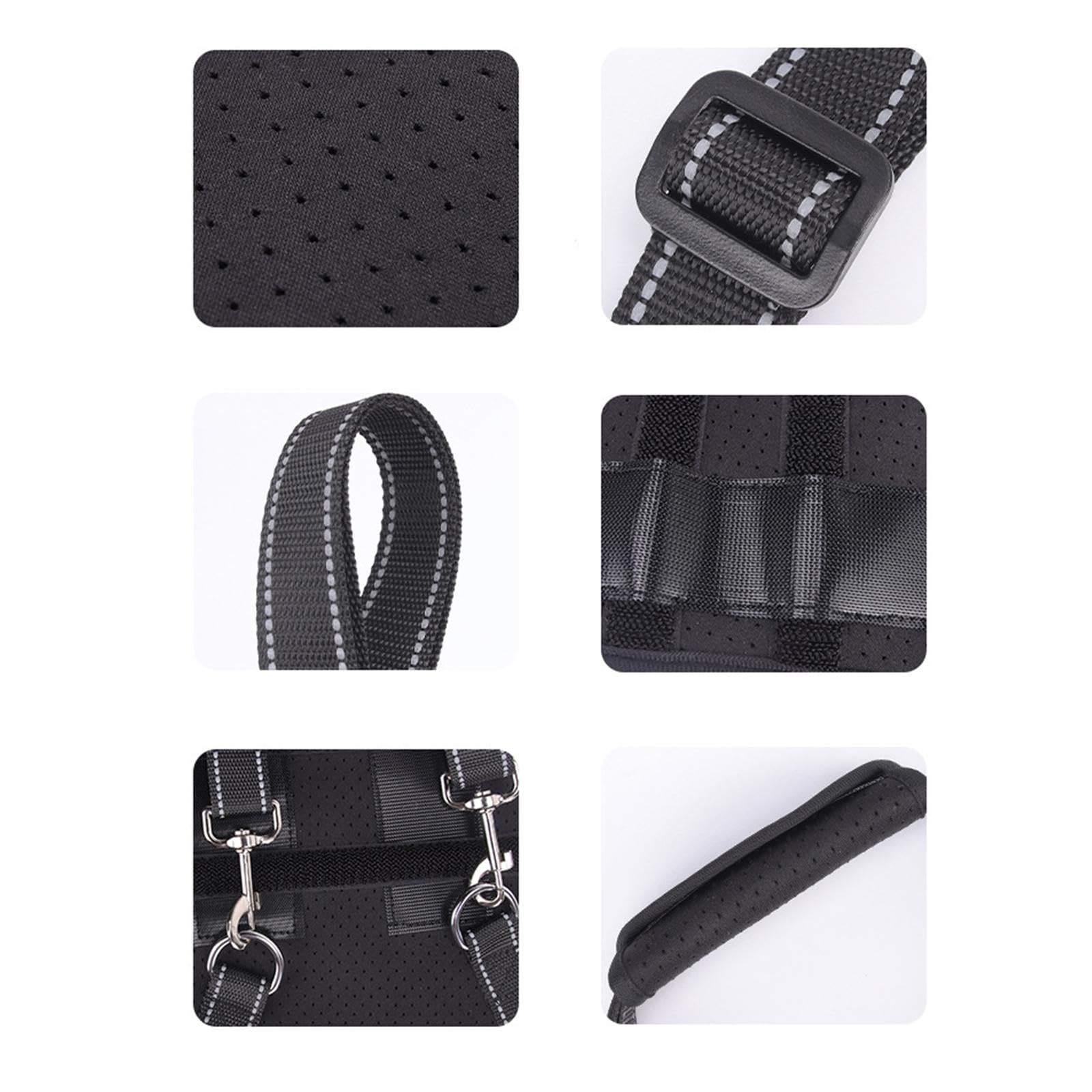 Generic Arnés de Asistencia para Las Patas Traseras de Perros con Patas Traseras Débiles, con Tira Reflectante, Arnés Elevador para Perros, Xl