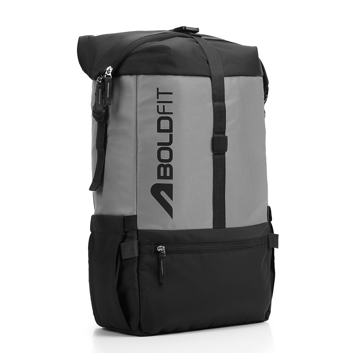 Boldfit Rolltop Bags for Mens 45 Ltrs+ Unfolded Backpack for Men Travel Backpack for Women with Sleeve Separator Travel Bag for Men Pack for Outdoor, Office Lightweight Smart Backpack