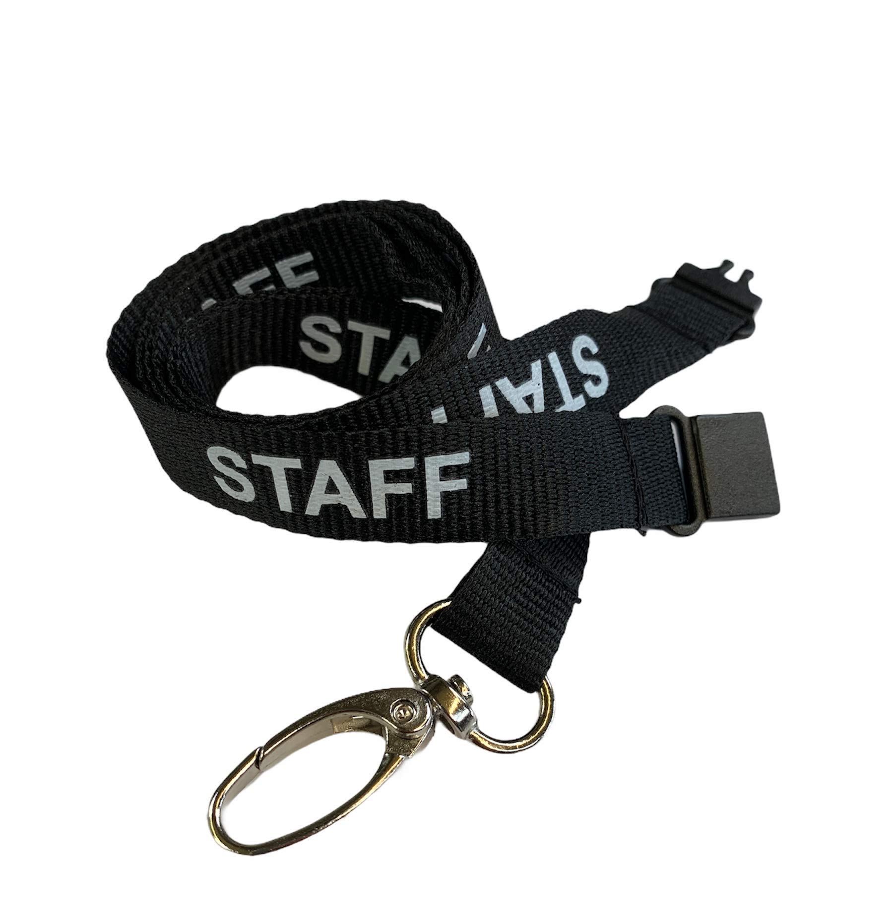 Ske-Direct Black Staff Printed Lanyard Metal Lobster Clip (10)