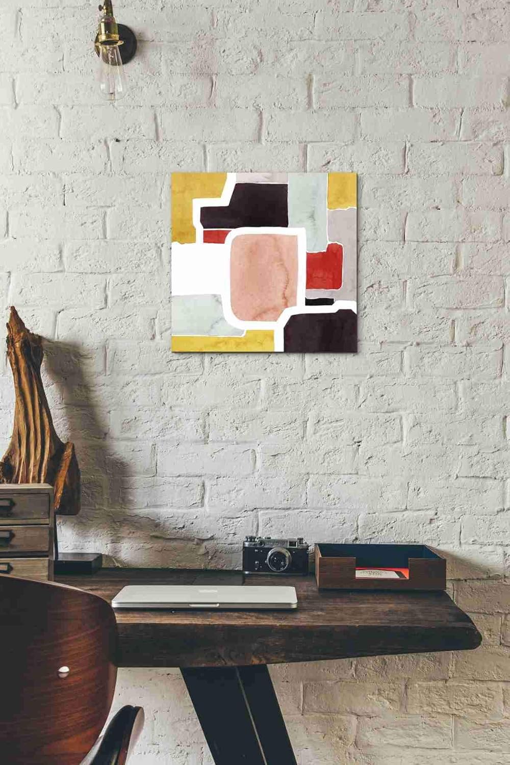 Epic Graffiti 'Color Blocking II' by Grace Popp Canvas Wall Art, 12"x12"
