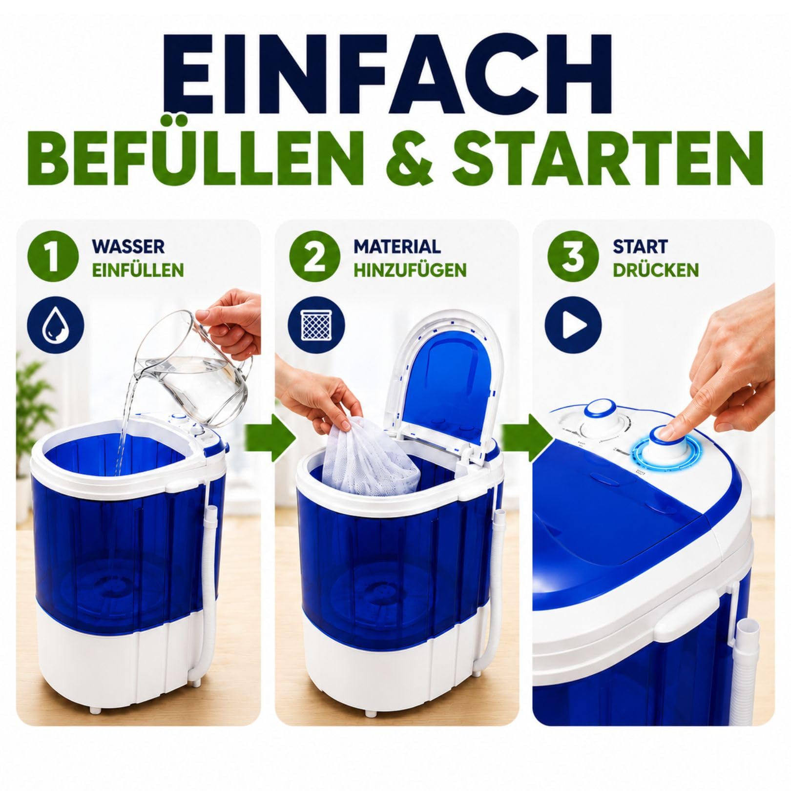 Weedness Washing Machine Icer 20 Liter + 3-Bubble-Bags - Ernte-Reste Ice-o-Lator Bubble Trocknen, Grow Anbau, Indoor & Outdoor Weiterverarbeitung